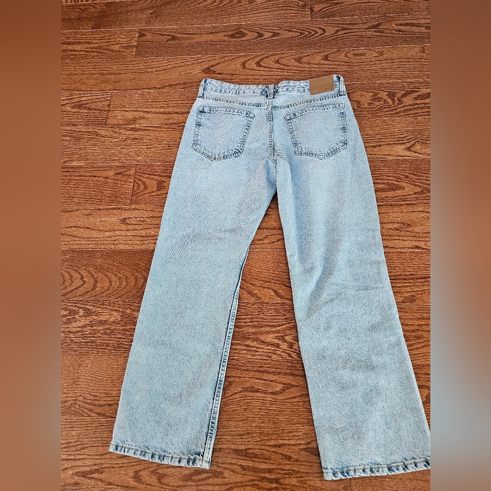 Aeropostale Low Rise Baggy Light Blue Distressed Jeans Size 6 Short - Picture 2 of 7